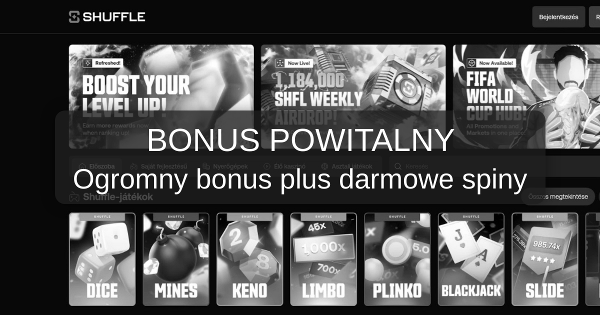 Shuffle Casino welcome bonus